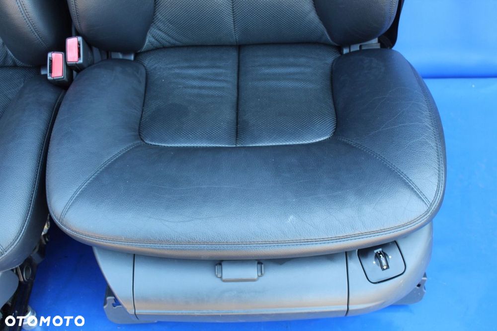 Fotele komplet  kanapa czarne perforowane Mercedes W215 C215 CL CL500 Lift - 10
