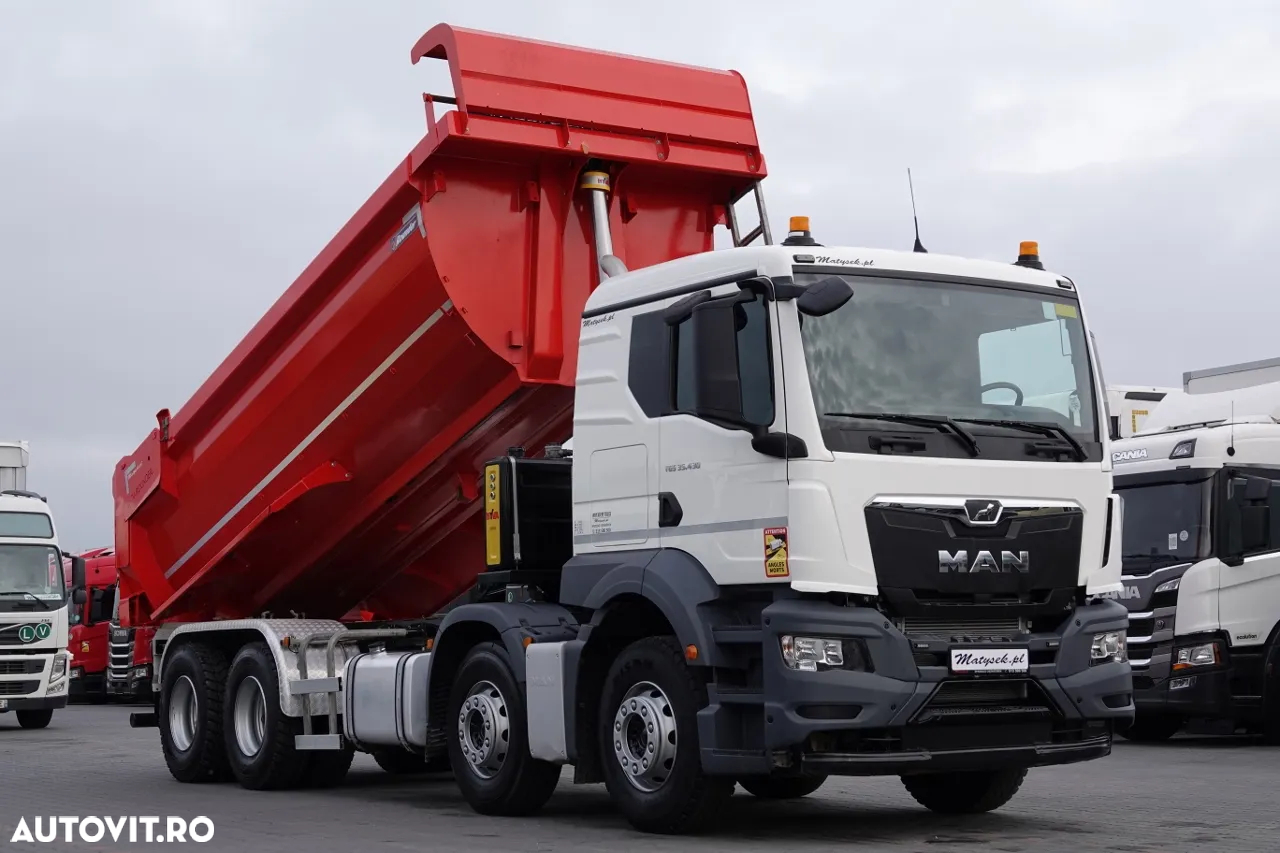 MAN TGS 35.430 / 8X4 / BASCULANĂ SPATE / HYDROCLAP / PNEURI 100% / 2022 / 109.000 PLN KM - 4