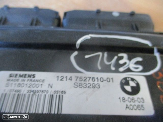 Centralina 1214752761001 MINI COOPER R50 R53 2003 1.6I 115CV 0P Branco Siemens - 2