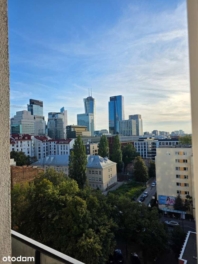 Do wynajęcia 2-pokojowe mieszkanie z panoramą Warszawy, Wola, Chłodna