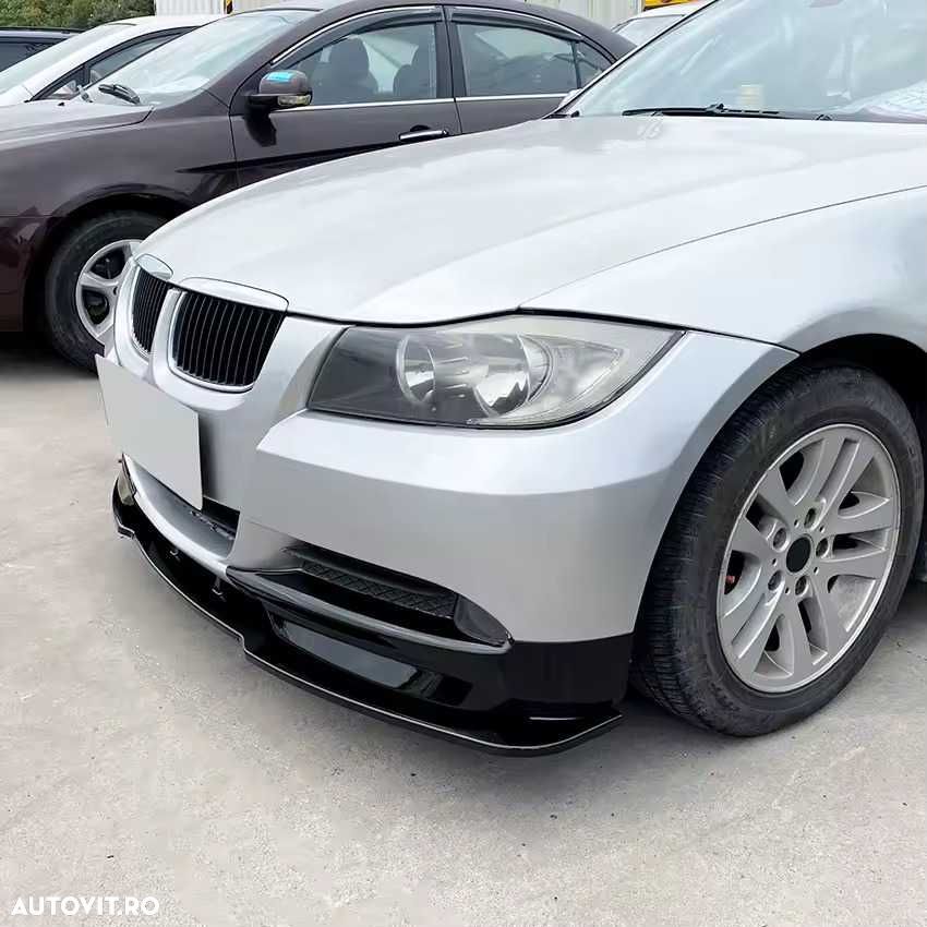 Lip Prelungire Bara Fata Cu Splitere BMW E90 NFL 05-08 cu Bara Normala - 5