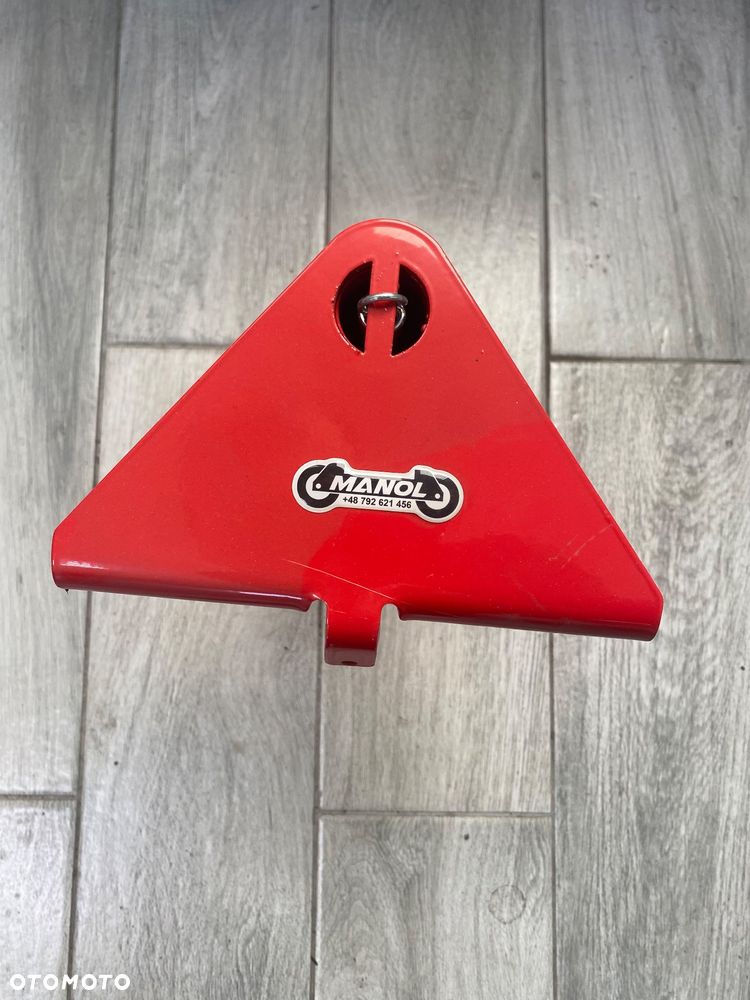 Blokada koła lawety  rozciągana uniewersalna 29-46cm czerwona na najazd - 3