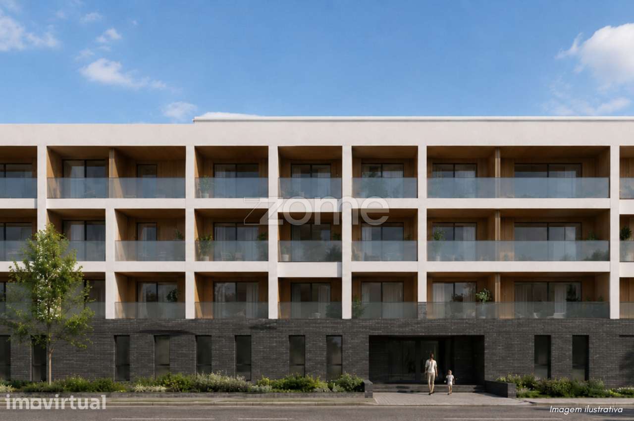 Apartamento T2 novo com varandas e garagem box na Azambuja - Grande imagem: 2/6