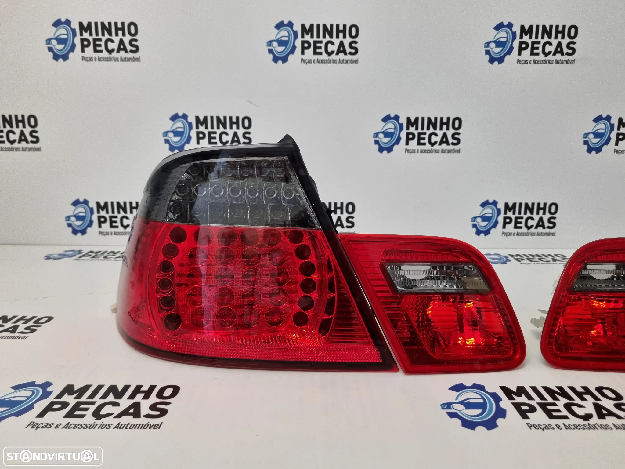 Farolins Traseiros BMW (E46) Coupê Facelift em Led Escurecidos - 5