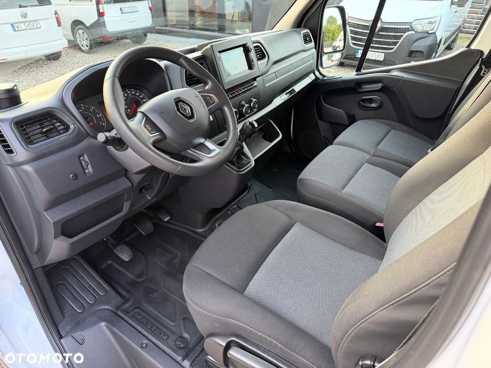 Renault MASTER L3H2 MAXI WZMOCNIONY Zawieszenie poduszki pneumatyczne! MOCNY SILNIK 2.3DCI Rozrząd na ŁAŃCUCHU, Pełna zabudowa paki, Zawiasy drzwi tył 270' DMC3.5t Duża ładowność 1228Kg, HAK 2.5t, Homologacja VAT-1, Parktroniki, Minibar, Stolik EasyLife, Lustro WideView, Oświetlenie LED, Nawigacja, Tempomat, Halogeny, Pakiet Chrom Design, Szare wnętrze, Pełen SERWIS ASO RENAULT!! - 8