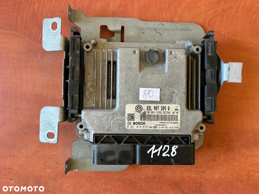 STEROWNIK SILNIKA VW GOLF VI 2.0 TDI 03L907309R 0281016674 - 1