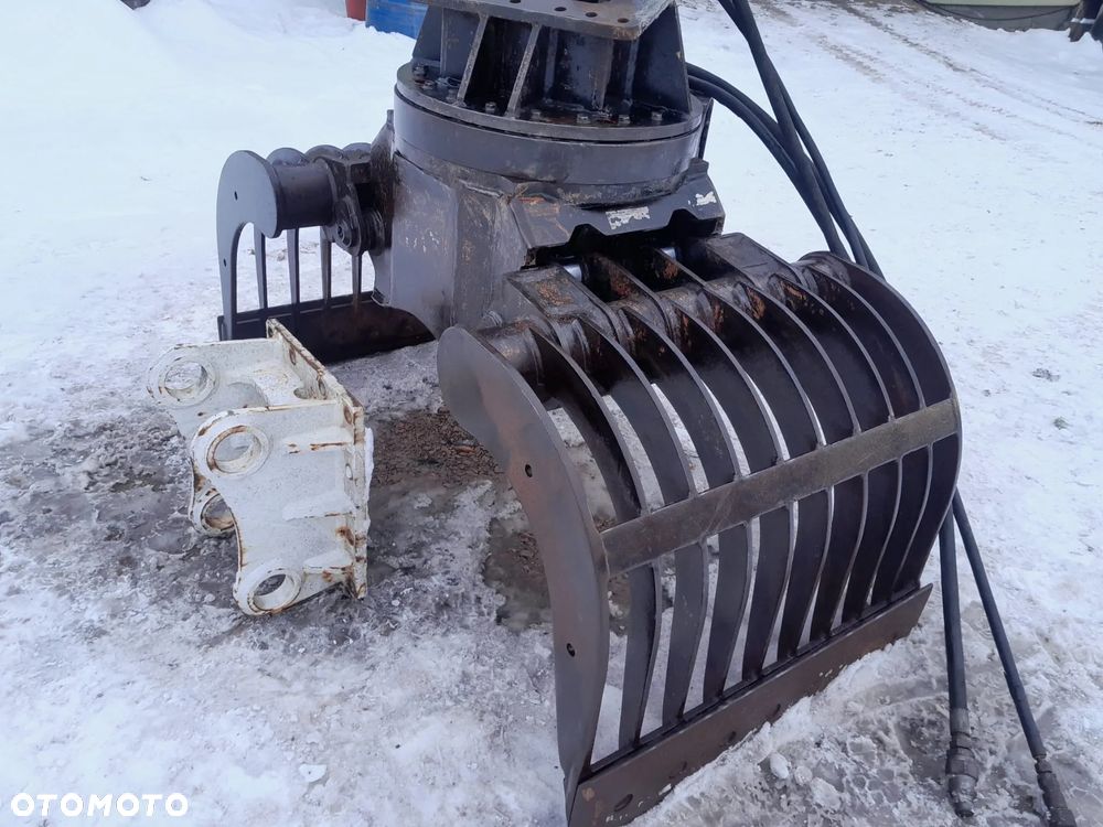 Kinshofer D15 na 2 siłownikach, chwytak hydrauliczny obrotowy sortujący wyburzeniowy kleszcze, waga 650kg. - 9