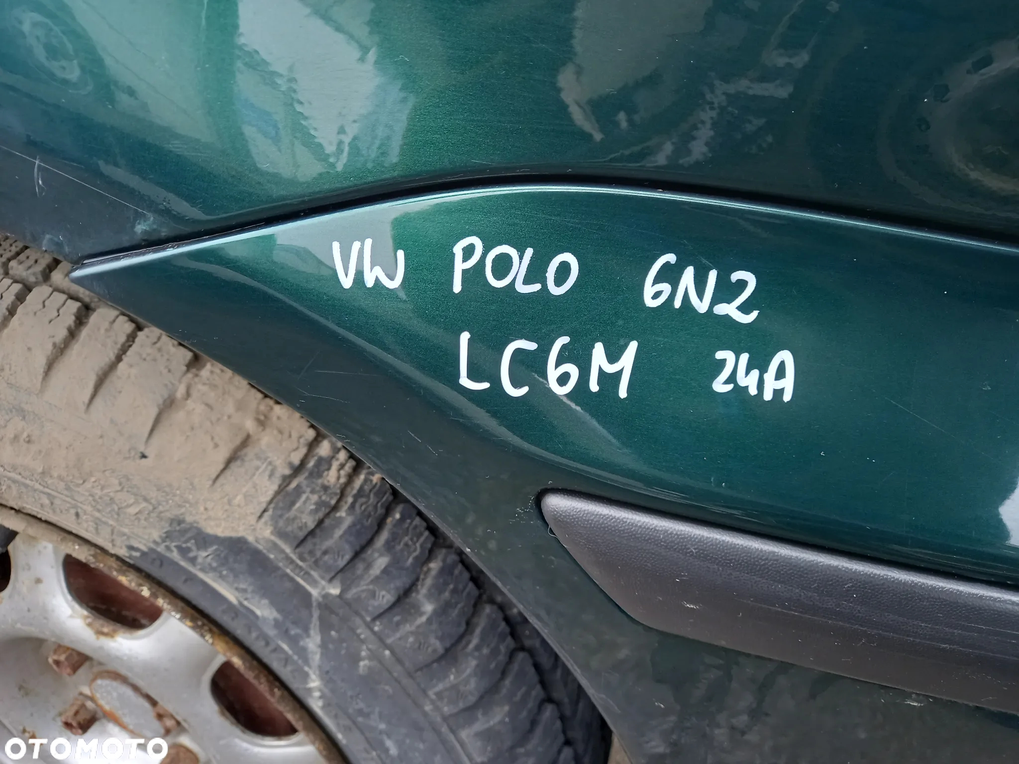 VW POLO III LIFT 6N2 ZDERZAK TYŁ TYLNY TYLNI LC6M - 7