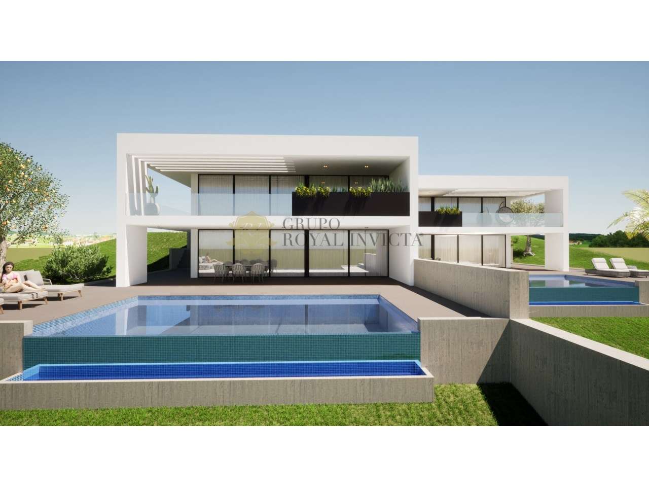 Fantástica Moradia V3+1 Nova com Piscina Panorâmica e Vista Rio em Mel - Grande imagem: 3/5