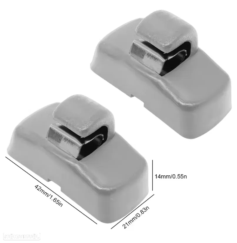 Clip pala sol VW Passat Caddy Golf Camaro Sharan Touran Amarok NOVO - 2