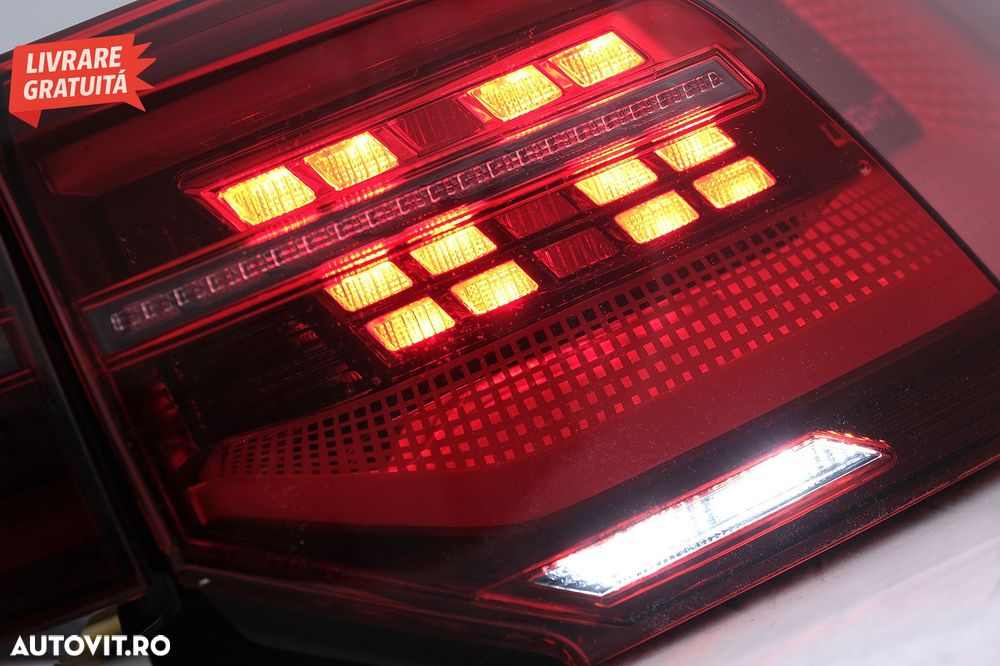 Stopuri Full LED VW Golf VIII Hatchback Mk8 MQB (2020-Up) cu Semnal Dinamic Secven- livrare gratuita - 14