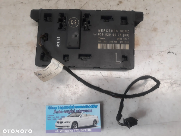 MODUŁ STEROWNIK DRZWI LEWY PRZÓD MERCEDES VITO W639  2,2 CDI  111 CDI 2005r   6398200026
