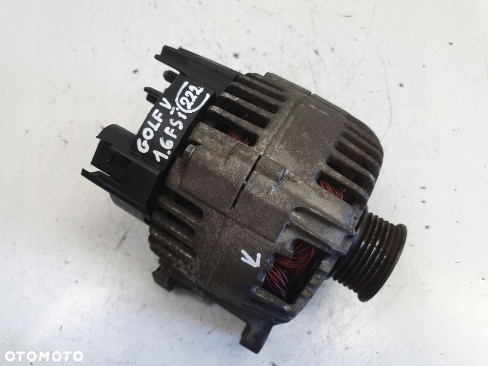 ALTERNATOR VW Golf V 1.6 FSI _ valeo 03C903023B 110A Alternator Oryginał - 1