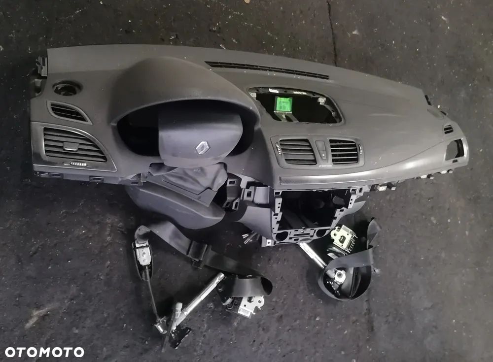 RENAULT MEGANE III 14r DESKA ROZDZIELCZA AIRBAG PASY - 1