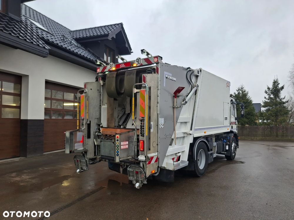 Iveco Eurocargo 190EL28 Śmieciarka FAUN VR3 LEV Euro 6 2 Osie Zawieszenie Na Poduszkach Centralny Zamek Klimatyzacja Zwinna Niski Przebieg - 4