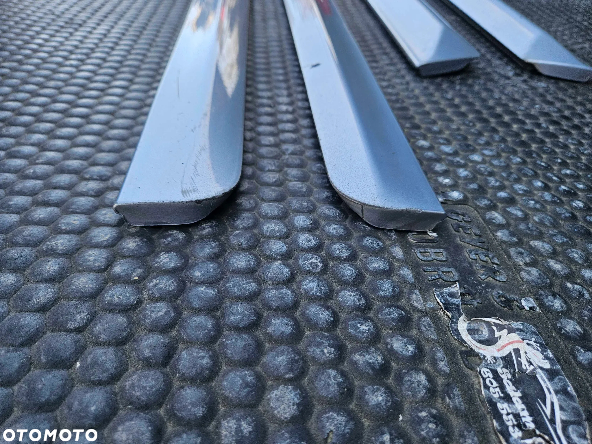 Listwa Listwy Drzwi S-Line Dolne Srebrne Komplet Audi A4 B6 B7 Oryginalne - 8