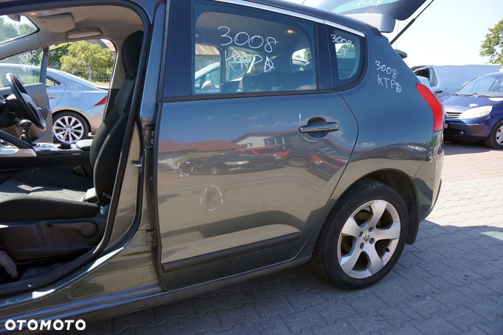 DRZWI TYLNE LEWE 3008 I KTPD  SZARY PEUGEOT 2009-2013 - 3
