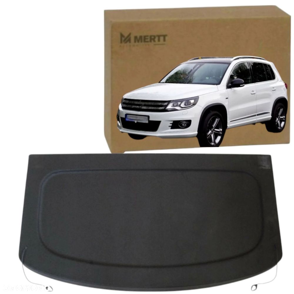 VOLKSWAGEN TIGUAN I 5N 2007-2015 Półka bagażnika pokrywa czarna - 1