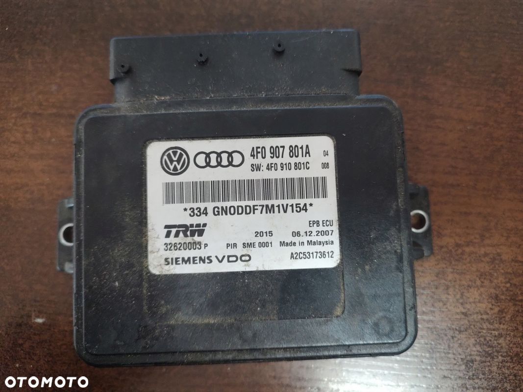 AUDI A6 C6 MODUŁ HAMULCA RĘCZNEGO 4F0907801A - 1