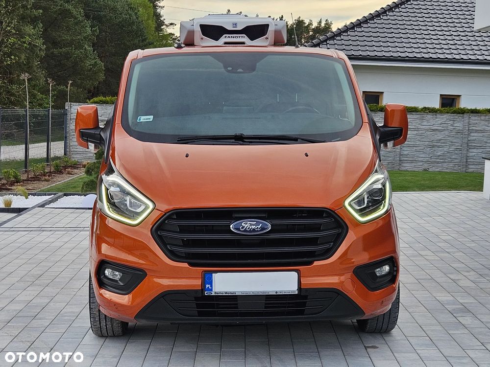 Ford Transit Custom Chłodnia ZANOTTI L2H1 Long  AUTOMAT Full Opcja Bi-Xenony 57tyś km SalonPL FV23% - 9