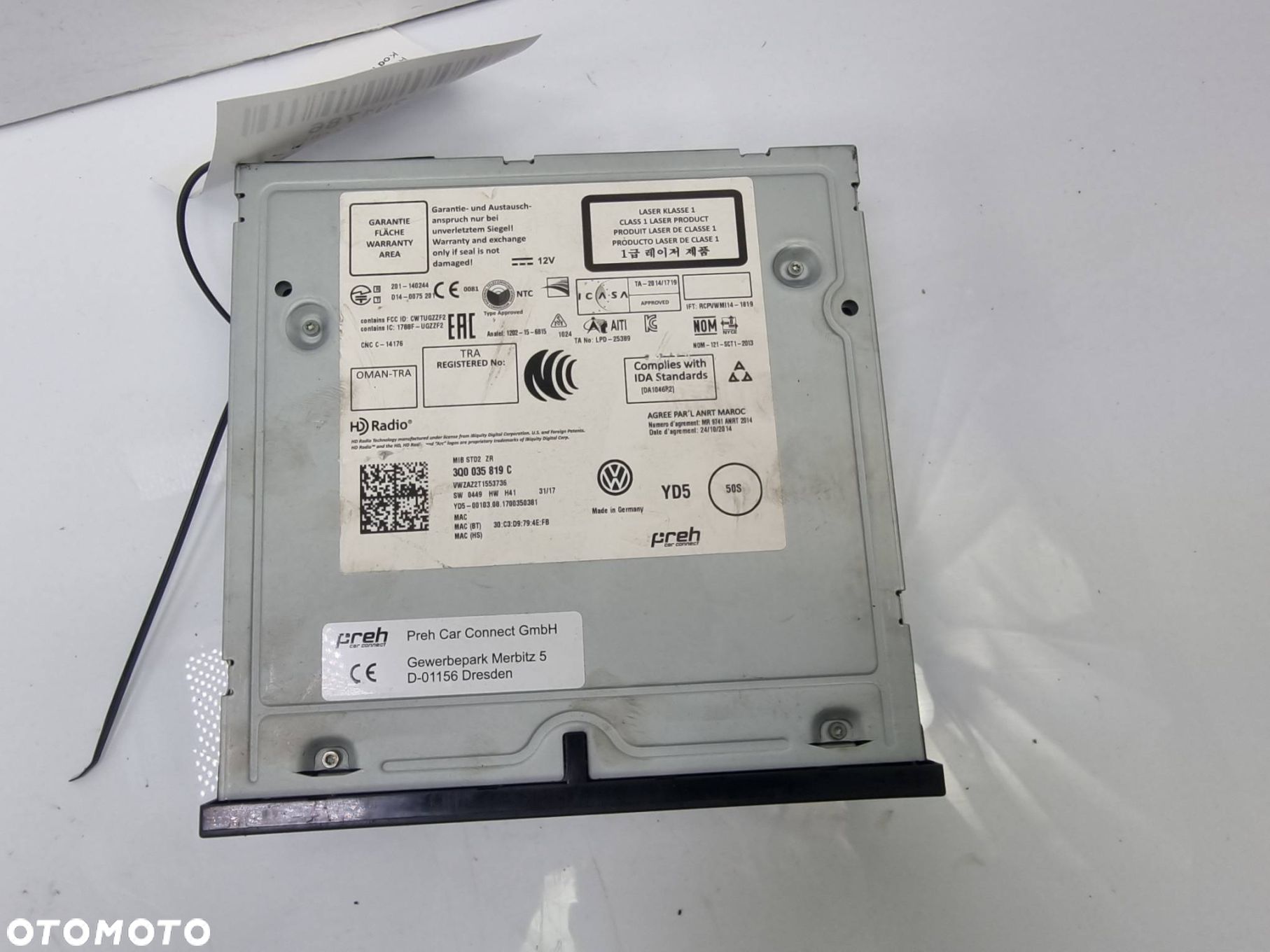ZMIENIARKA CD VOLKSWAGEN GOLF VII 3Q0035819C - 1