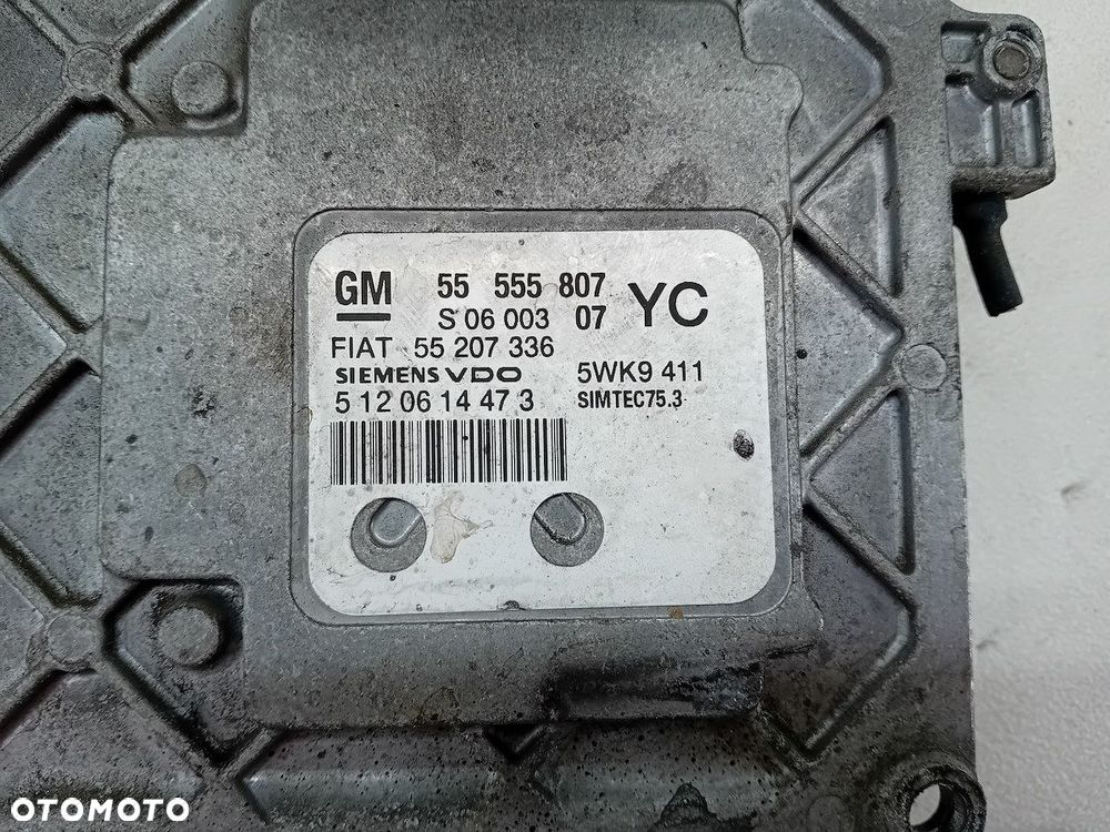 KOMPUTER, STEROWNIK FIAT CROMA 2005- 55555807  55207336 5WK9411 1.8 MPI 16V - 7