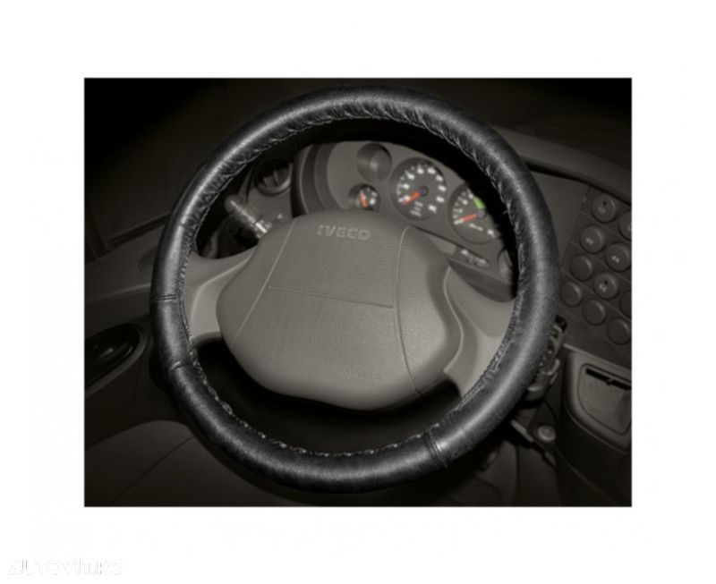 Husa volan cu snur din piele 42-44 cm - 1
