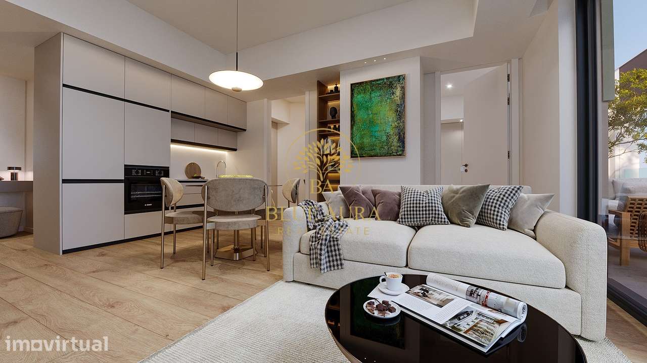 Apartamento T1+1 com Terraço e Garagem em Condomínio Privado - Grande imagem: 4/29