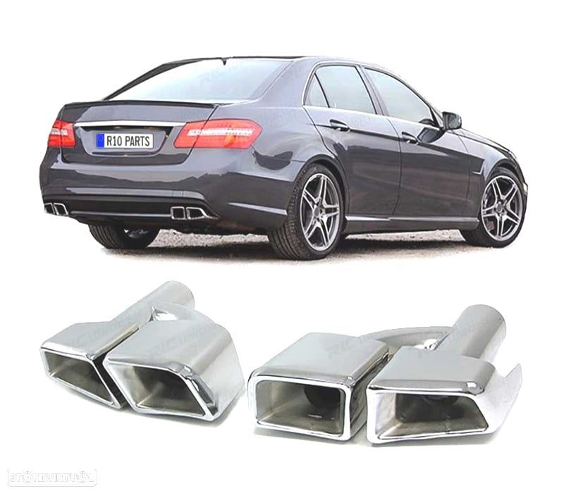 PONTEIRAS DE ESCAPE MERCEDES W212 W221 W164 W166 LOOK AMG - 1