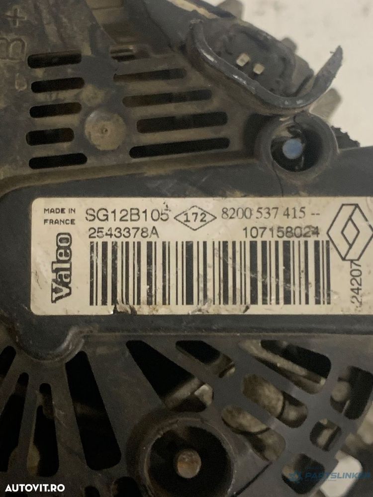 Alternator RENAULT MEGANE II BM0/1_, CM0/1_ 2001 - 2012, DACIA LOGAN LS_ 2004 - > 1.5DCI OEM SG12B105 - 3