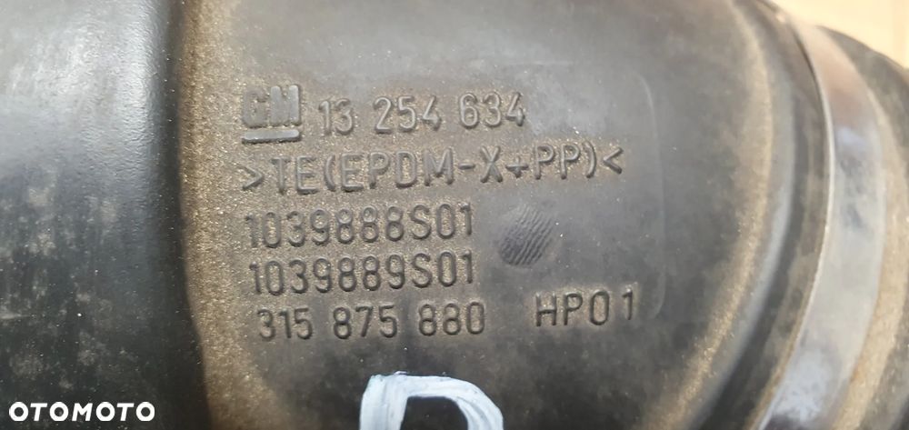 Rura wlot dolot powietrza Opel Zafira C 2.0 CDTI 55580574 13254634 - 10