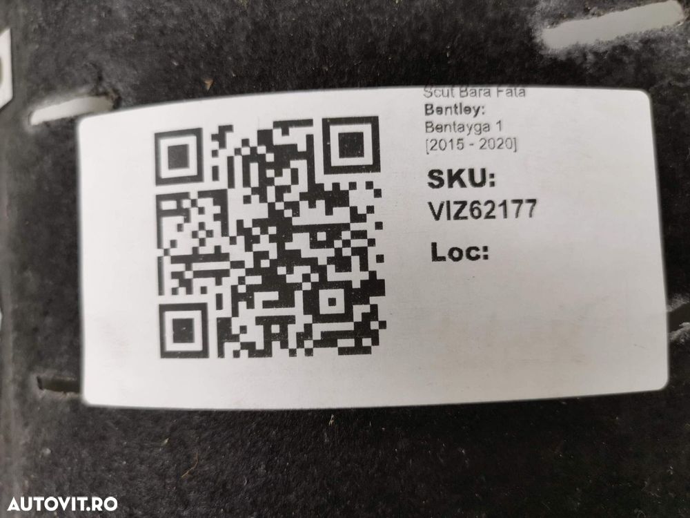 Scut Bara Fata Bentley Bentayga 1 2015 2016 2017 2018 2019 2020 Origin - 9