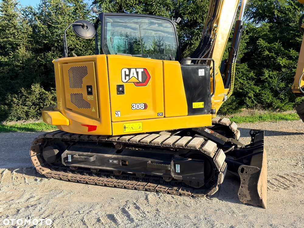 Caterpillar CAT 308 CR 07 koparka CATEPILLAR Gąsienica nakładki 8ton szybkozłącze hydr 309 307 306 KLIMA Minikoparka CR C3.3 - 7