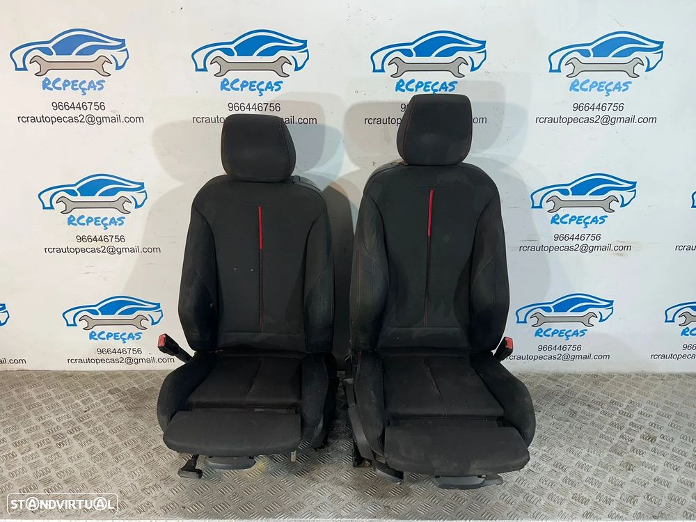 .Conjunto Bancos Originais BMW Pack M Serie 1 F21 3 Portas Tecido - 11