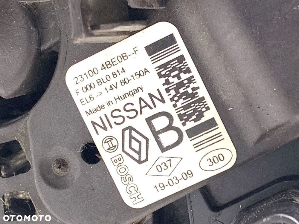 ALTERNATOR  RENAULT MEGANE IV sedan 2016 - 2022 1.3 TCe 140 (LVNB) 103 kW [140 KM] benzyna 2018 - - 4