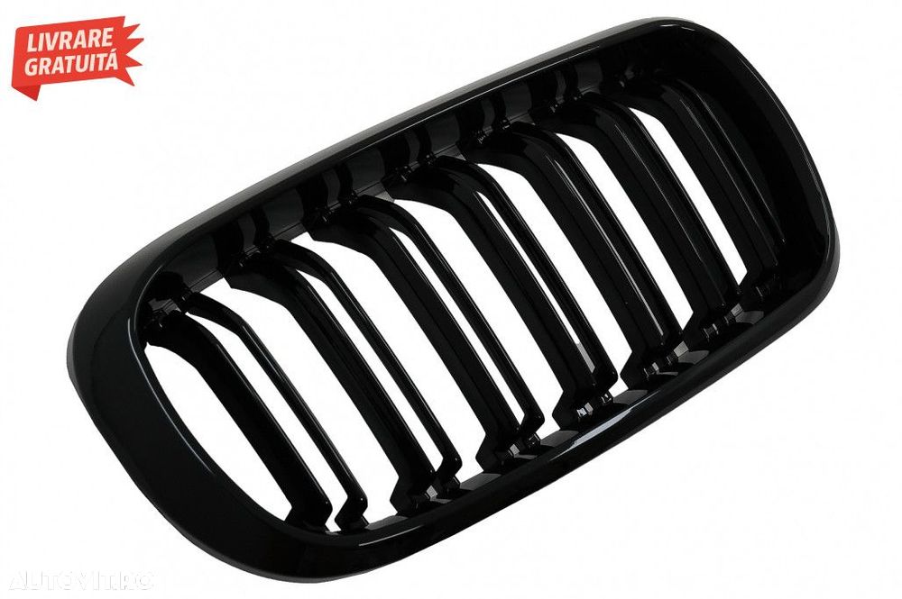 Grile Centrale Duble BMW X5 F15 X6 F16 (2014-2018) X5M X6M Design M-Pa - 3