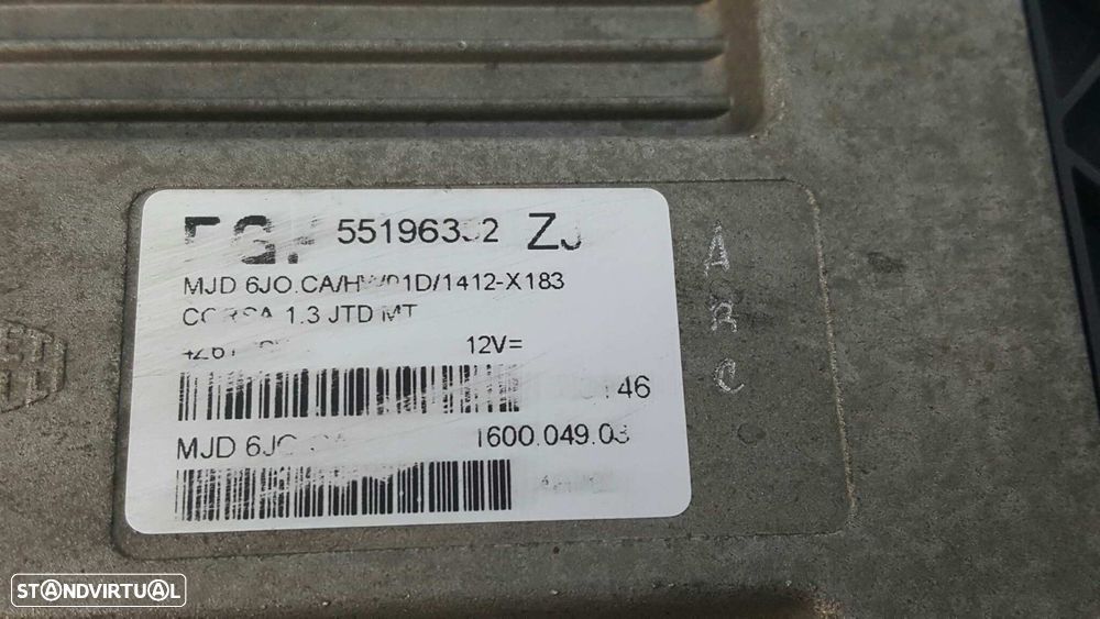 CENTRALINA DO MOTOR UCE OPEL CORSA C CORSAVAN - 3