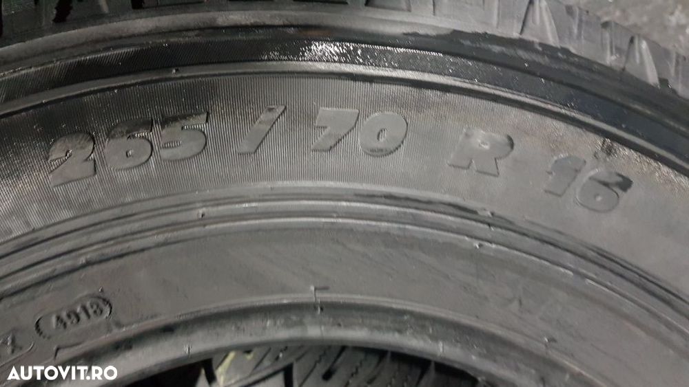 Anvelope 4x265 70 16 michelin  m+s dot 18 mm 5.4 - 6
