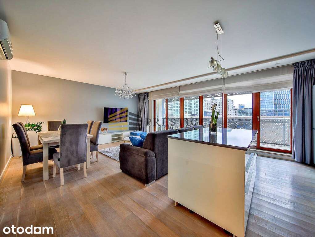 Oxygen residence Browary Warszawskie Widok na City