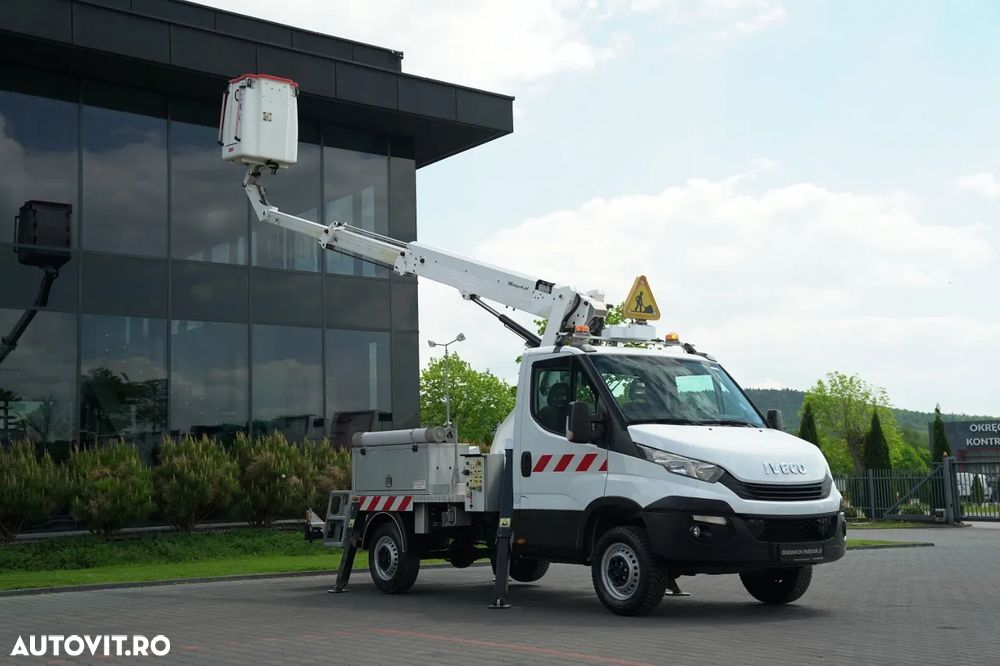 Iveco DAILY 35-140 / Platformă de lucru aeriană / FRANCE ELEVATEUR 141 TLE / 4 STABILIZATOARE / MANUALĂ / 2018 - 3