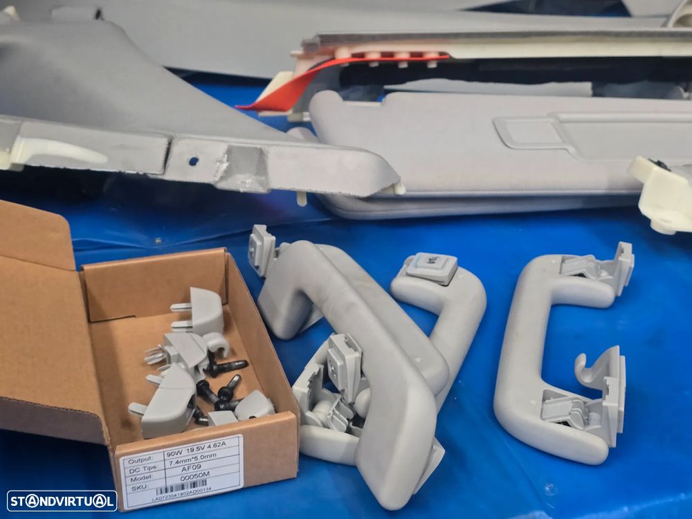 Forra tejadilho interior pilares palas sol kit completo para audi a8 d4 4h0 2011+ - 5