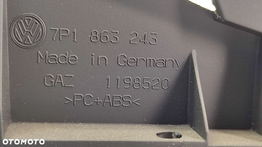 VW TOUAREG 7P 10-18R TUNEL ŚRODKOWY CZARNY 7P1863243 - 6