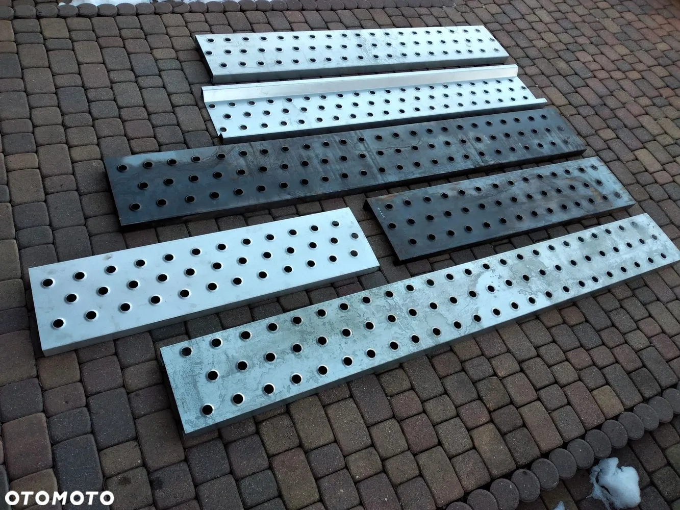 Rynna ocynk lub czarna nieocynkowana blacha lohr do budowy trap trapy wjazdów podjazdów najazdów panel poprzeczny laweta pomoc drogowa najazd - 4