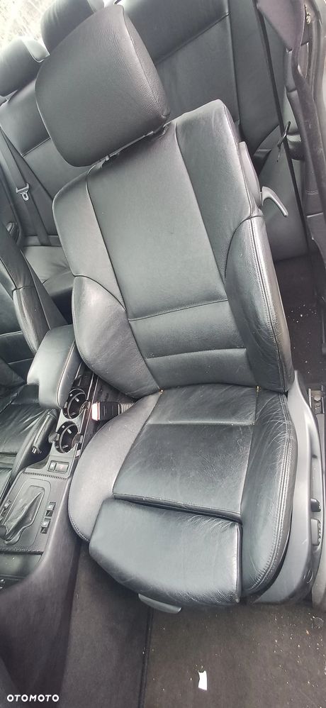 BMW E46 COUPE WNĘTRZE FOTELE SPORT SKÓRA CZARNE SPORTSITZE M-PAKIET - 3