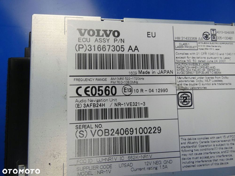 VOLVO S60 II V60 I XC60 S80 RADIO FABRYCZNE NAWIGACJA CZTYNIK - 3