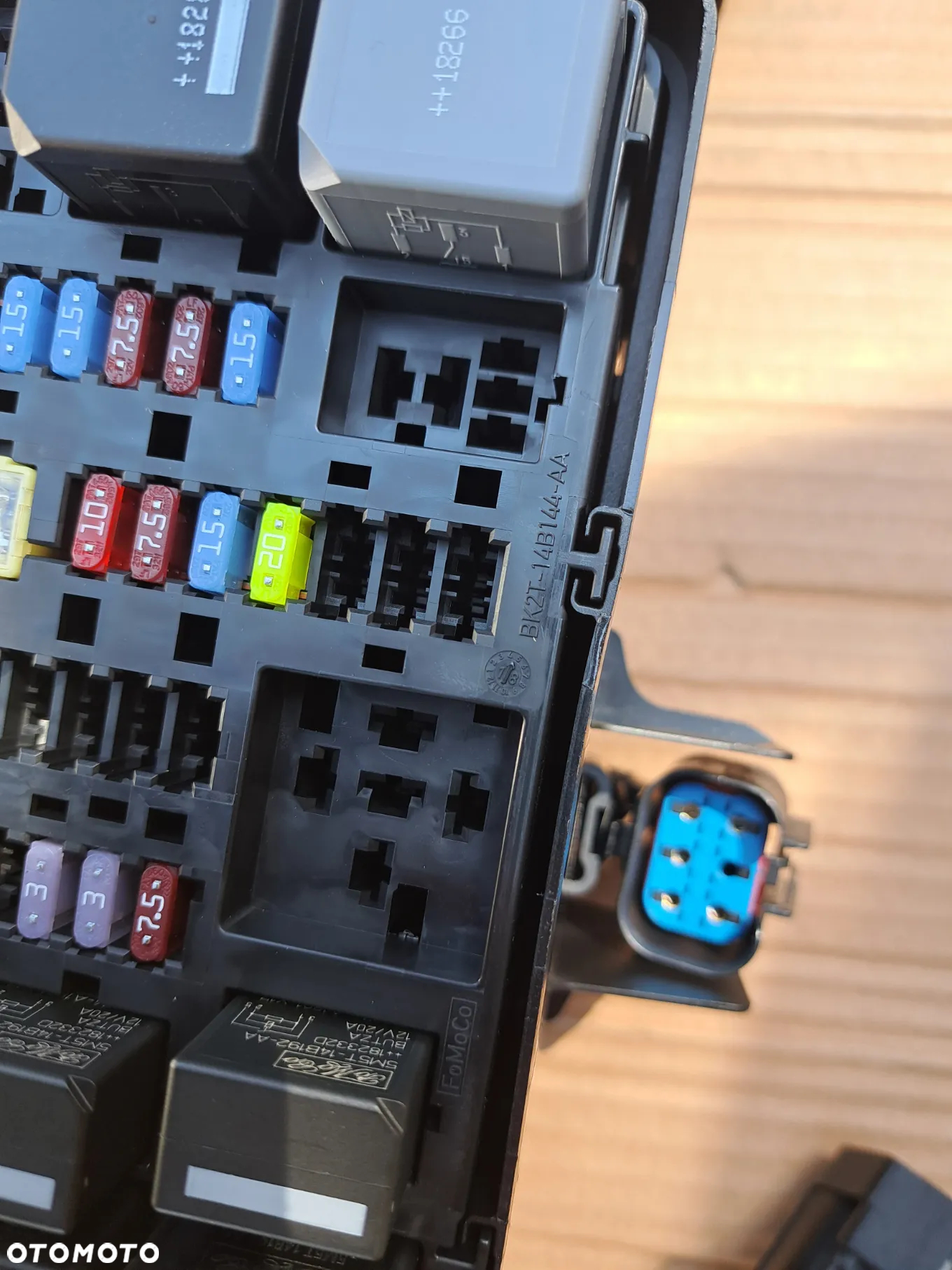 instalacja wiązka Ford Transit MK-8 Custom BK3T-9K499-FMF 2167735 BK2T-14A175-AA BK2T-14B144-AA skrzynka bezpieczników BSI Exhaust Emission control - 7