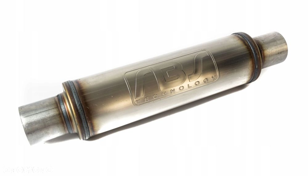 TŁUMIK ŚRODKOWY PRZELOTOWY 2,5" OKRĄGŁY 63MM - 3