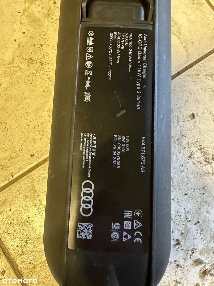 Ładowarka kabel ładujący TYPE211KW  Audi E-tron - 5