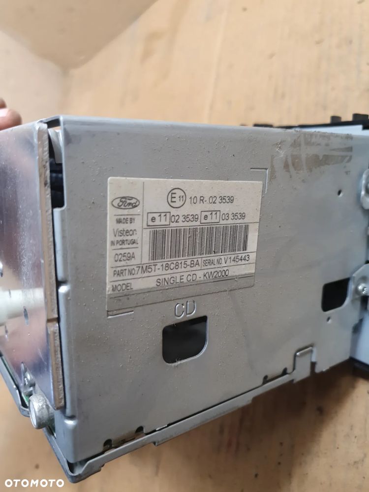 } FOCUS MK2 04-08 RADIO CD 7M5T18C815BA 6000CD - 8