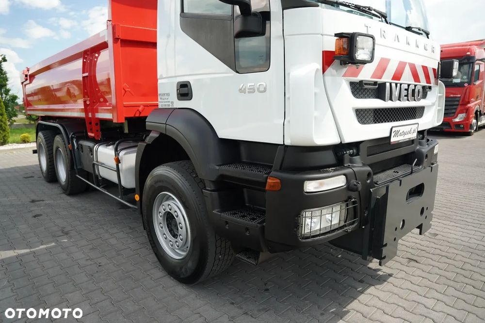 Iveco TRAKKER 450 / 6X4 / WYWROTKA / HYDROKLAPA / HYDROBURTA / BORDMATIC / CZOŁOWNICA / EURO 5 / - 16